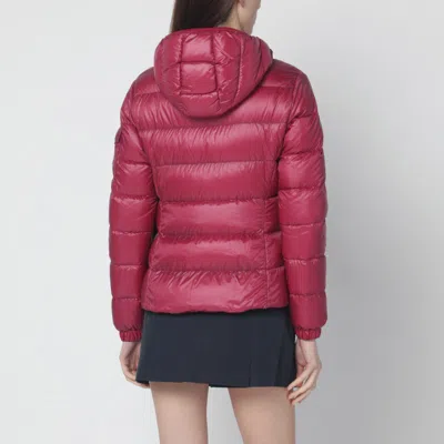 Moncler Glesse Short Padded Jacket With Hood In Red In Red
