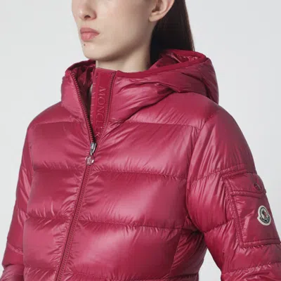 Moncler Glesse Short Padded Jacket With Hood In Red In Red