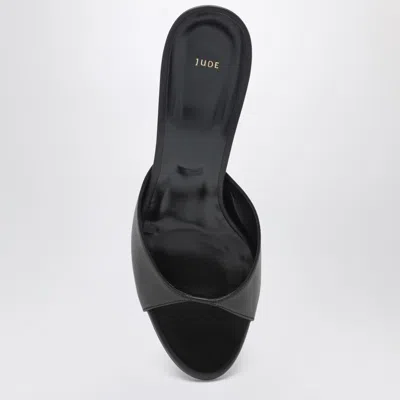 Jude Haze Sandal In Black Leather In Multi