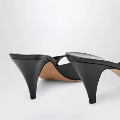 Jude Haze Sandal In Black Leather In Multi