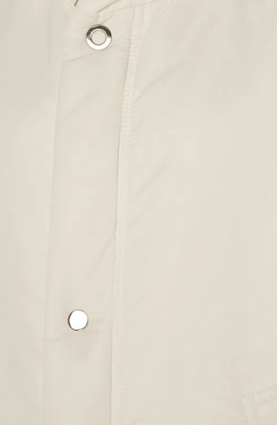 Caalo Reversible Satin Down Coat In White