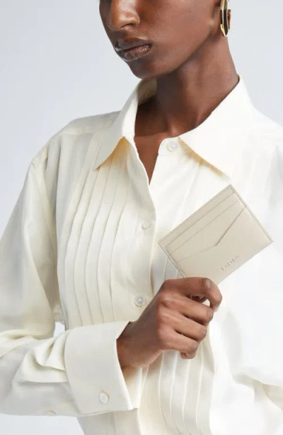 Givenchy 4g Embossed Calfskin Card Holder In Sand