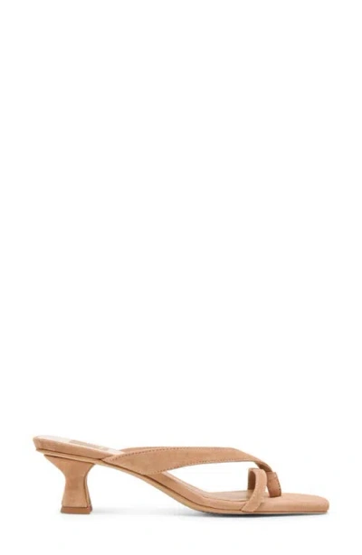 Dolce Vita Brevel Kitten Heel Flip Flop In Brown