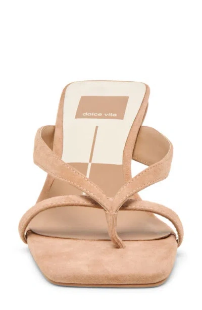 Dolce Vita Brevel Kitten Heel Flip Flop In Brown