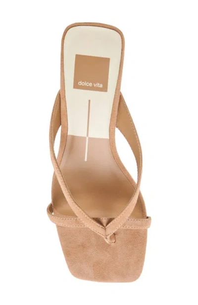 Dolce Vita Brevel Kitten Heel Flip Flop In Brown