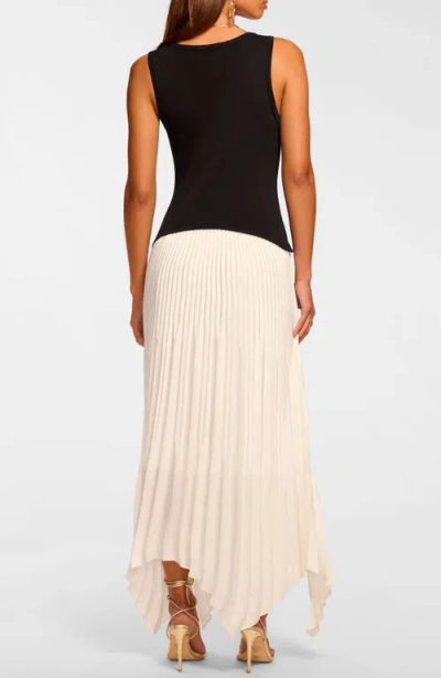 Ramy Brook Davinia Pleated Drop-waist Maxi Dress In White