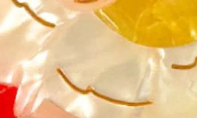 Solar Eclipse Lion Head Claw Clip In Yellow