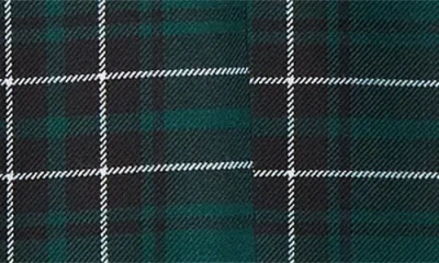 Jw Anderson Plaid Pleated Straight Leg Wool Trousers In Green