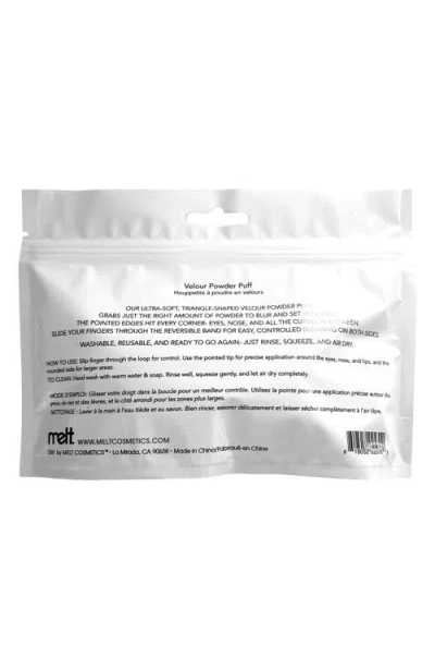 Melt Cosmetics Velour Powder Puff In Black