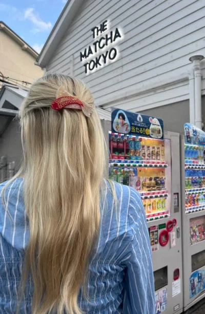 Solar Eclipse Koi Fish Barrette In Red