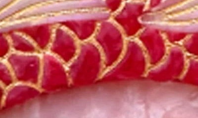 Solar Eclipse Koi Fish Barrette In Red