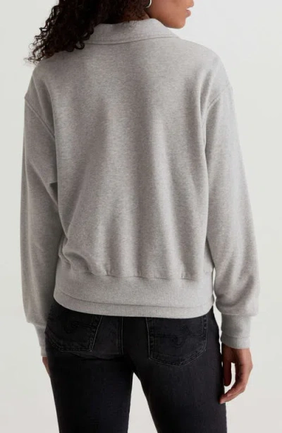 Ag Carol Split Neck Knit Pullover In White