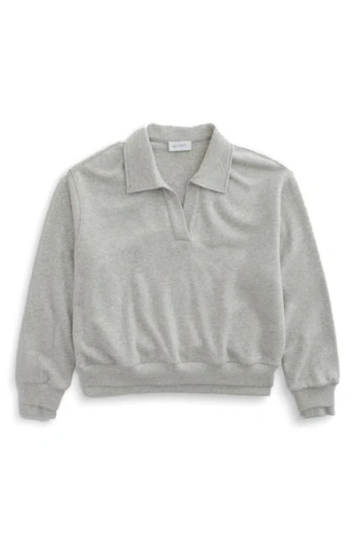 Ag Carol Split Neck Knit Pullover In White