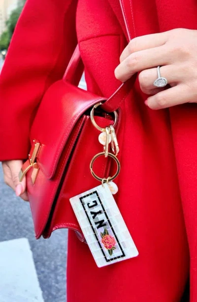 Solar Eclipse Nyc Subway Key Chain In Gold