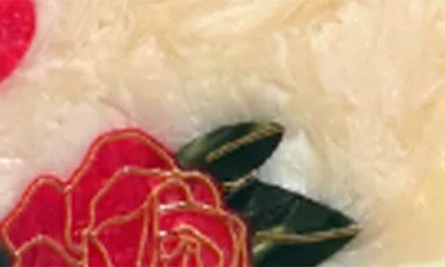 Solar Eclipse Hand Painted Ace Of Hearts Bag Charm In Multi