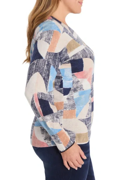 Nic + Zoe Nic+zoe Set Sail Sweater In Multi