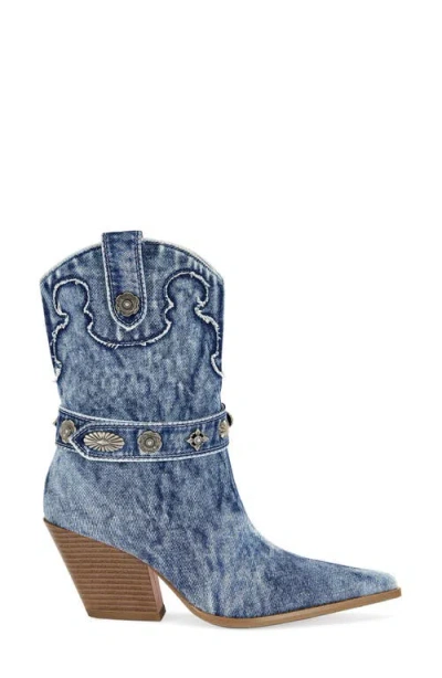 Azalea Wang Neith Western Boot In Blue