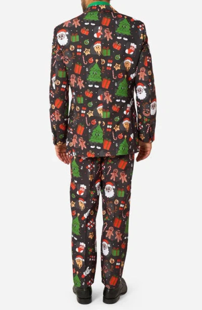 Opposuits Merry Jinglejoy 3-piece Suit & Tie Set In Multi