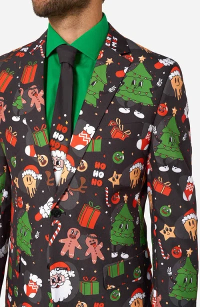 Opposuits Merry Jinglejoy 3-piece Suit & Tie Set In Multi