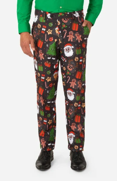Opposuits Merry Jinglejoy 3-piece Suit & Tie Set In Multi
