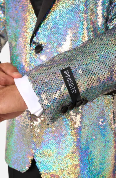 Opposuits Holographic Sequins Dinner Jacket In Multi