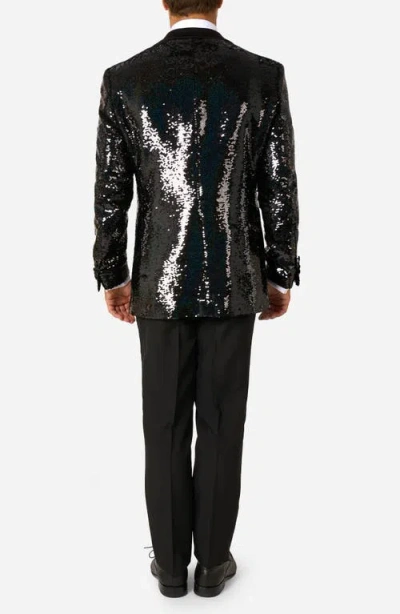 Opposuits Starblazing Black Sequin Dinner Jacket In Black