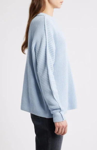 Frank & Eileen Montecito Cotton Sweater In Blue