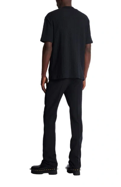 Balmain Terry Monogram T-shirt In Black