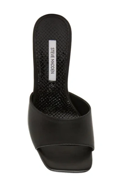 Steve Madden Sia Statement Heel Slide Sandal In Black