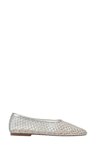 Marc Fisher Ltd Jazlyn Pointed Toe Flat In Silver