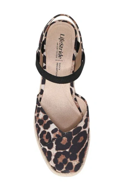 Lifestride Pilar Slingback Espadrille Platform Wedge Sandal In Multi