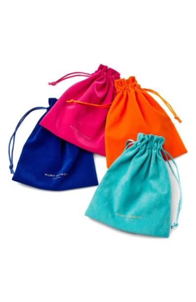 Kurt Geiger London Mixed Crystal Button Collar Necklace In Gold