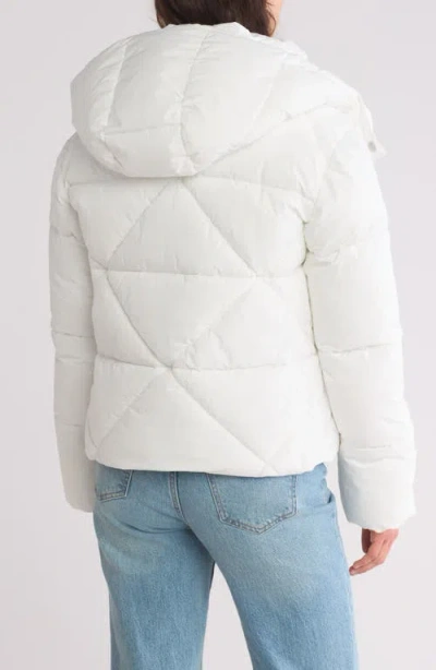 Sam Edelman Cropped Puffer Jacket In White