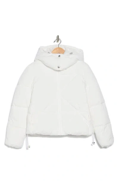 Sam Edelman Cropped Puffer Jacket In White