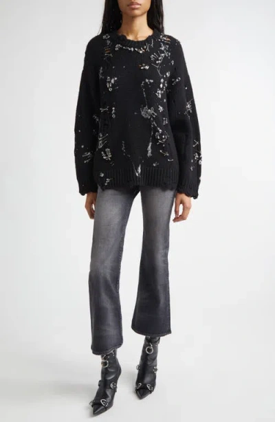 R13 Joan Kick Flare Jeans In Gray