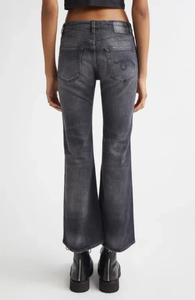 R13 Joan Kick Flare Jeans In Gray