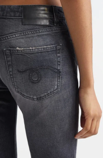 R13 Joan Kick Flare Jeans In Gray