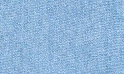 Frame Relaxed Fit Distressed Denim Snap-up Shirt In Blue