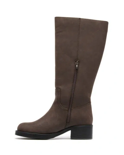 Therapy Australia Fever Square Toe Tall Boot In Brown
