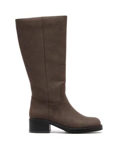 Therapy Australia Fever Square Toe Tall Boot In Brown