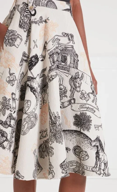 Temperly London Anniversary Skirt In White