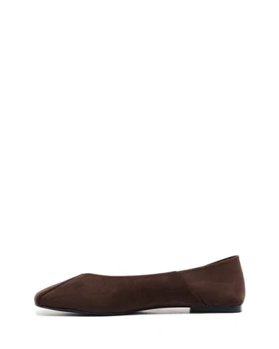 Therapy Australia Gaia Square Toe Flats In Brown
