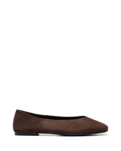 Therapy Australia Gaia Square Toe Flats In Brown