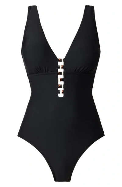 Magicsuit Solid Darly Fitted One Piece Swimsuit In Black