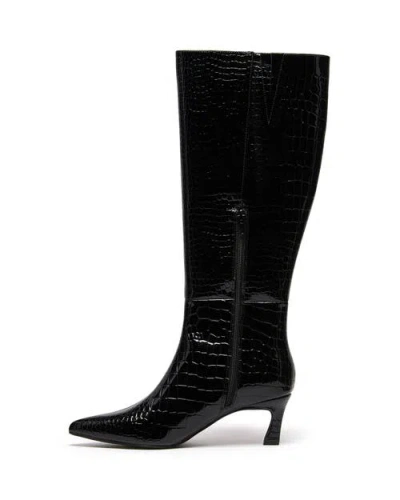Therapy Australia Dove Pointed Toe Tall Boot In Black