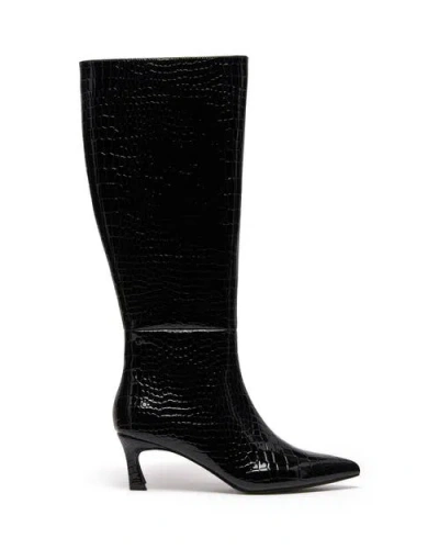 Therapy Australia Dove Pointed Toe Tall Boot In Black