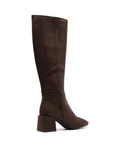 Therapy Australia Wolf Block Heel Tall Boots In Brown