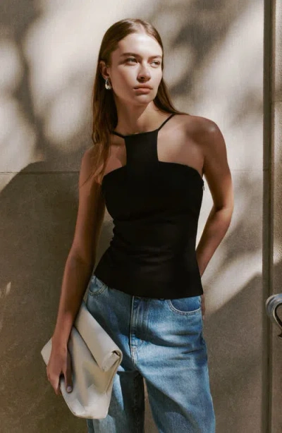 Marcella Bianca Top In Black