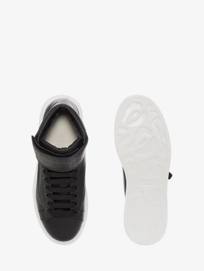 Shop Alexander Mcqueen High-top Oversized Sneaker In Black