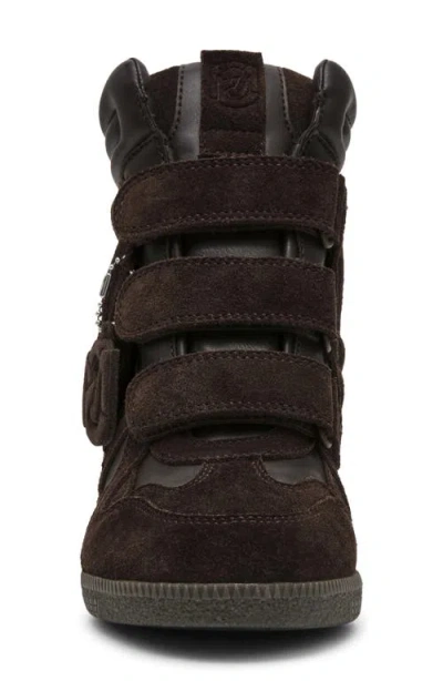 Steve Madden Mavis Wedge High Top Sneaker In Brown